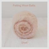 Felting Wool Batts - NZ Wool Batting (easy layout & felt fast)