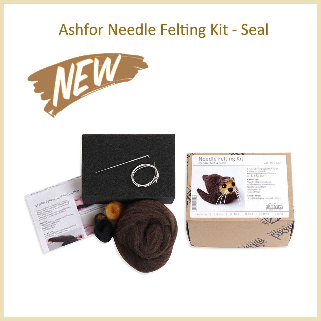 Needle Felting DIY Kit Seal felting 4 fun