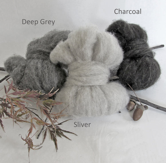 Natural Colour Wool Roving