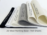 2D Wool Painting Base – Felt Sheets for Needle Felting (30 × 50 cm)