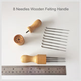 8 Needles Felting Handle - Wooden