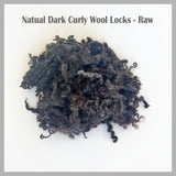 Wool Locks - Natural colour curly wool locks