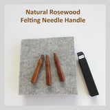 Needle Felting Tools - Single wooden handle (Rosewood)