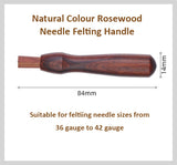 Needle Felting Tools - Single wooden handle (Rosewood)