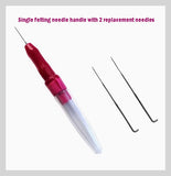 Needle Felting Tools - Single needle felting pen with 2 replacement needles
