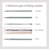 Felting Needles - 12 different sizes and types to choose