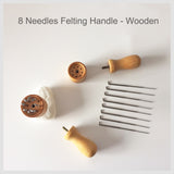 8 Needles Felting Handle - Wooden