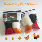 Needle Felting Beginner DIY Kit - 3D Rooster
