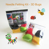 Needle Felting Beginner DIY Kit - 3D Bugs