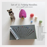 Felting Needles - 12 different sizes and types to choose