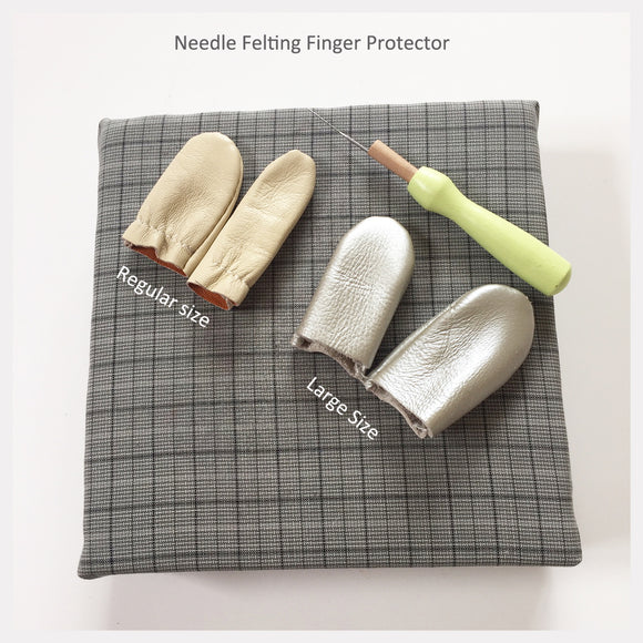 Needle Felting Tool - Leather Finger Protectors For Needle Felting