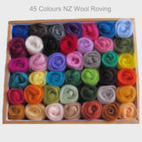 Felting wool - Corriedale Wool Roving 80gms - NZ wool