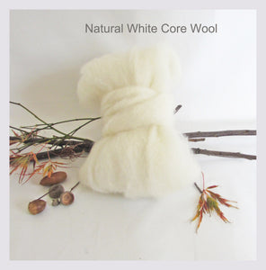 100 grams Natural White Core Wool