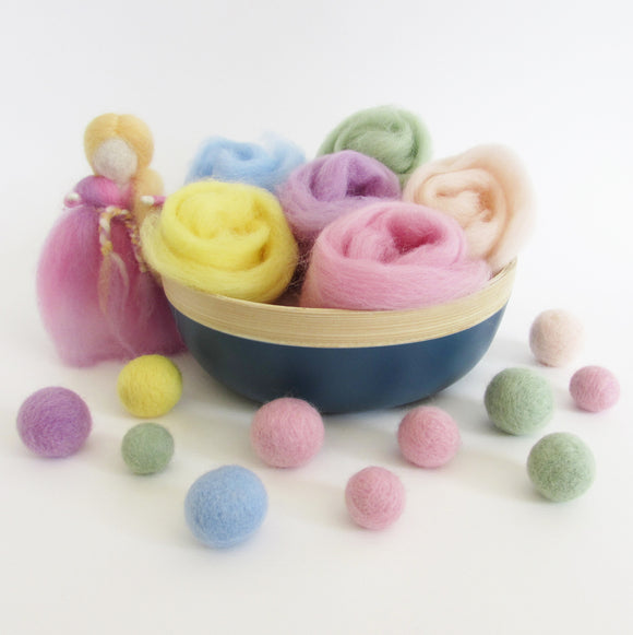 NZ Wool Roving for Felting & Weaving, baby mobile, felted ball , needle felting