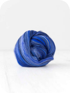Merino & Silk Blend Wool Roving -  luxurious fibre