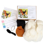 Needle Felting DIY Kit - 3D Dog (Beagle)